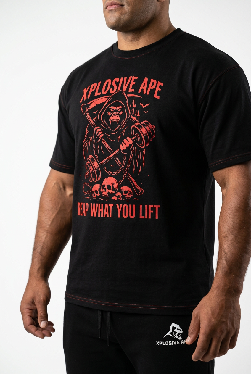XAPE Grim Reaper Ape Tee - Black