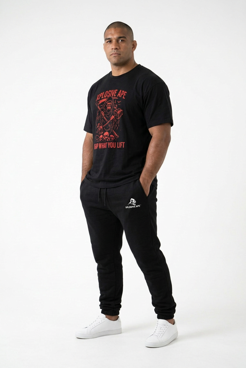 XAPE Grim Reaper Ape Tee - Black