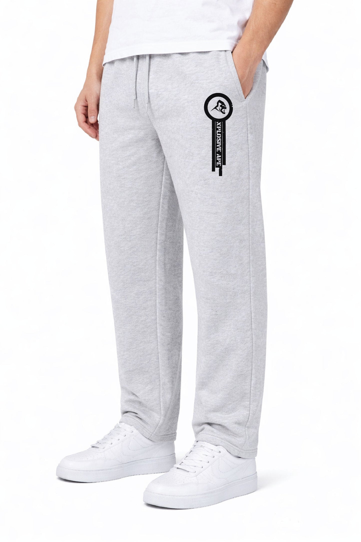 XAPE Panelled Relaxed Fit Joggers - Sports Grey
