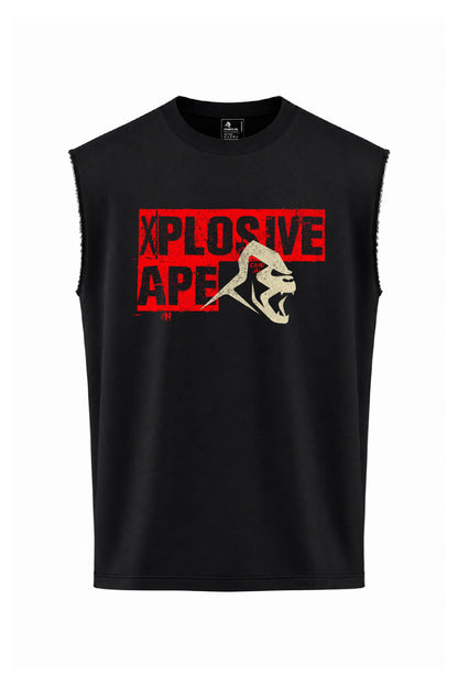 XAPE Apex Icon Oversized Vest - Black