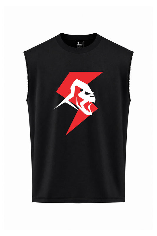 XAPE Bolt Oversized Vest - Black