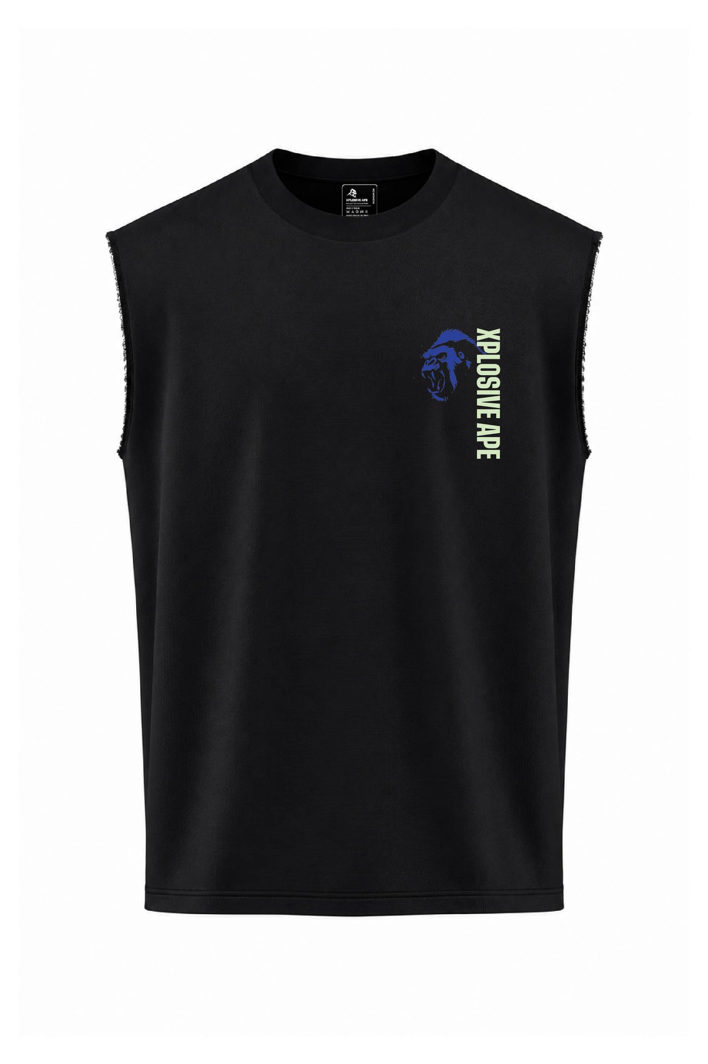 XAPE Raw Form Oversized Vest - Black