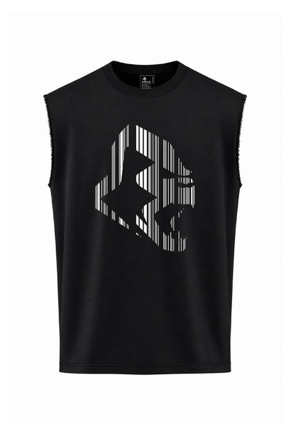XAPE Apehead Barcoded Oversized Vest - Black
