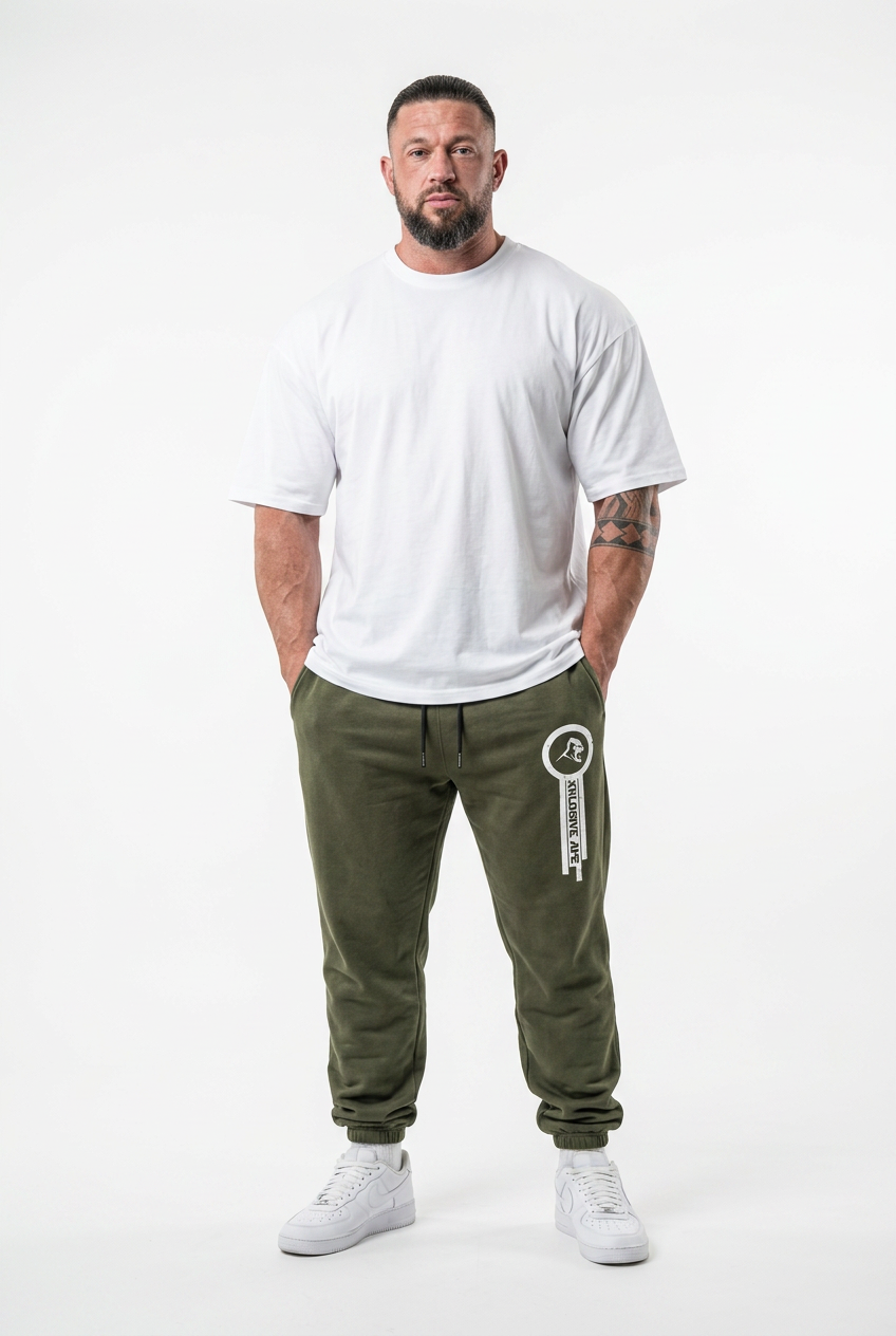 XAPE Panelled V4 Joggers - Khaki