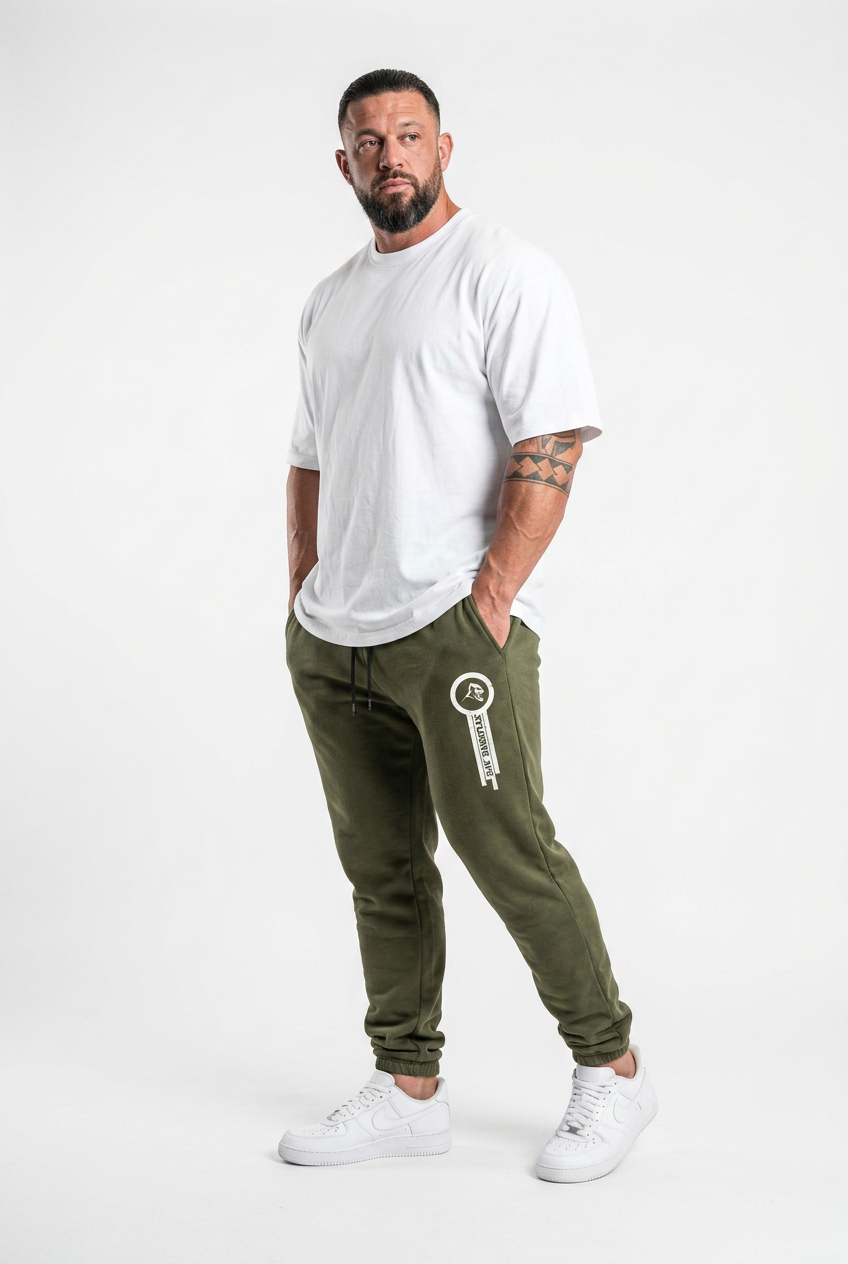 XAPE Panelled V4 Joggers - Khaki