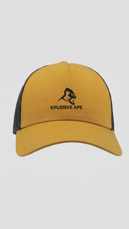 XAPE Prime Trucker Cap - Mustard/Black