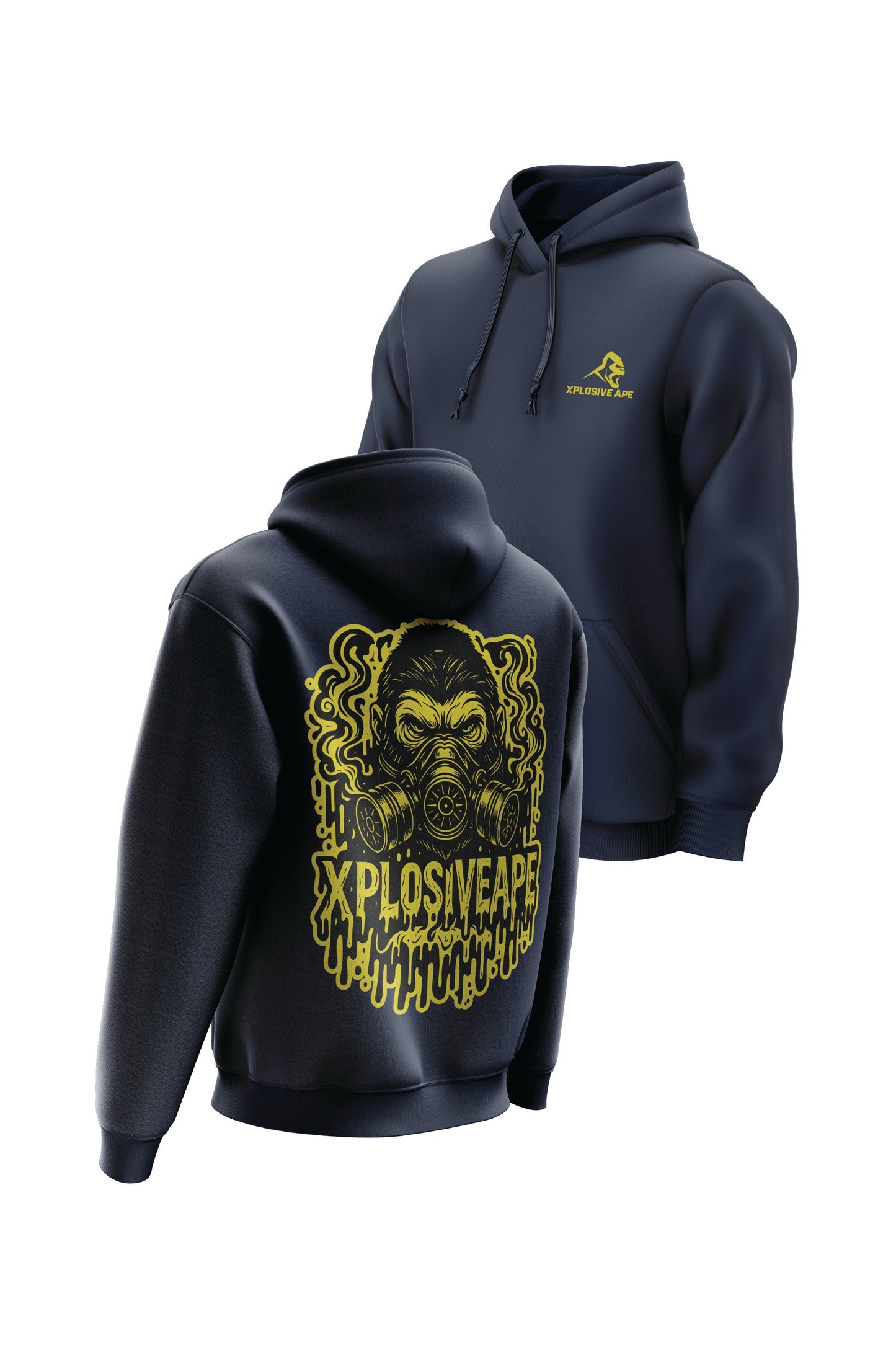XAPE Sickness String Hoodie - Navy