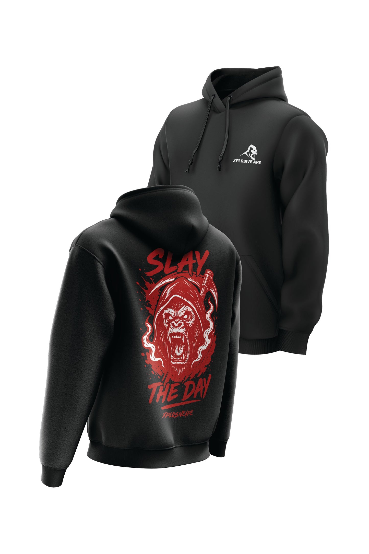 XAPE Slayer String Hoodie - Black