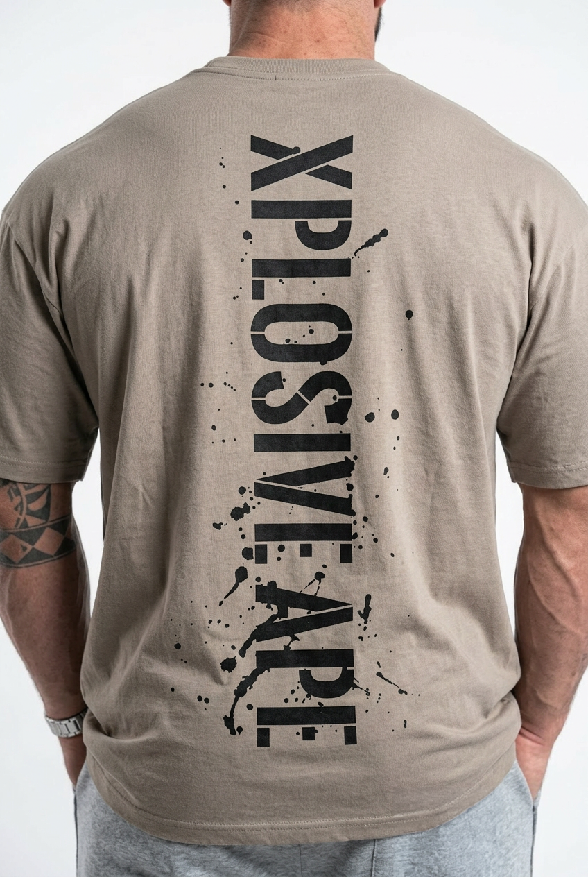 XAPE Smackdown V2 Oversized Tee - Sand