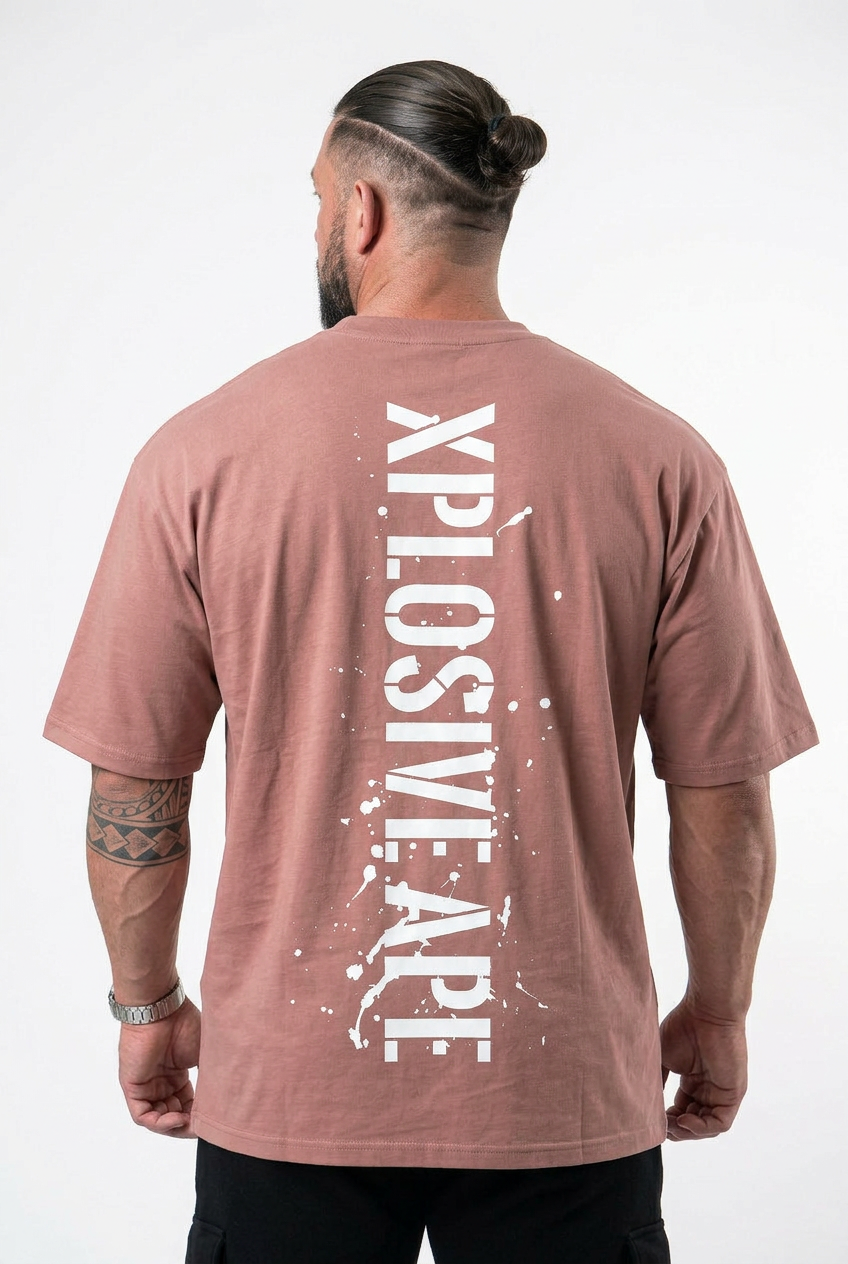 XAPE Smackdown V2 Oversized Tee - Dusty Pink