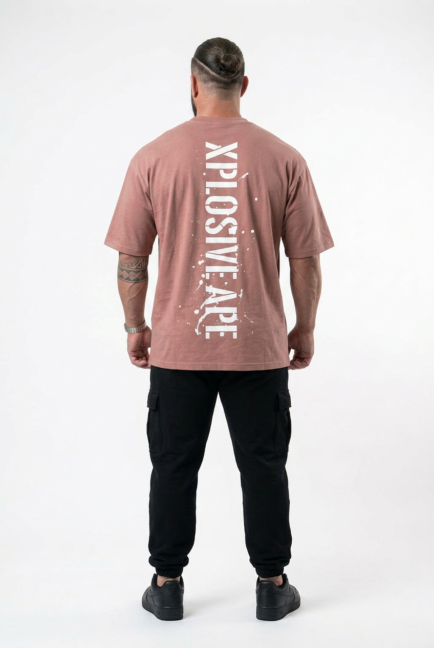XAPE Smackdown V2 Oversized Tee - Dusty Pink