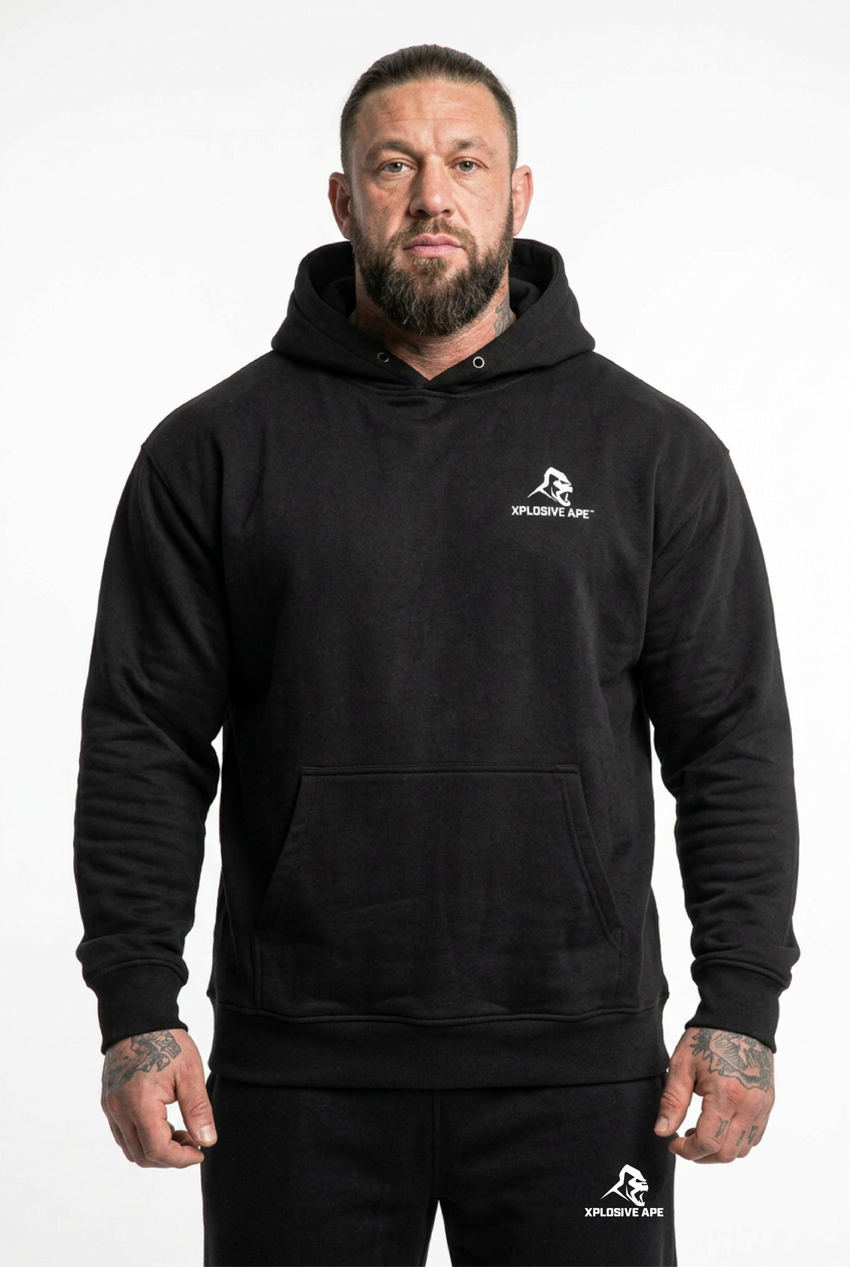 XAPE Stacked Hoodie - Black