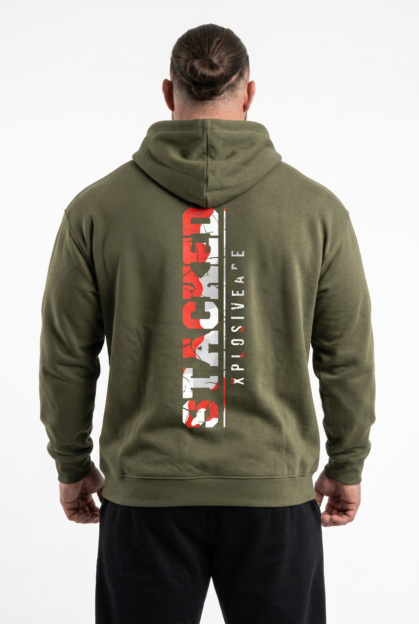 XAPE Stacked Hoodie - Khaki