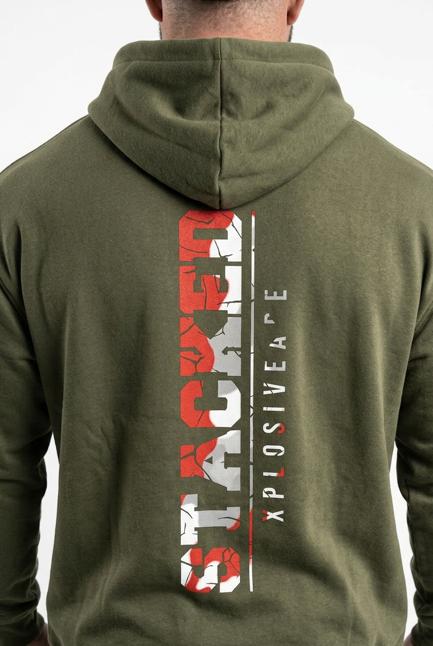 XAPE Stacked Hoodie - Khaki