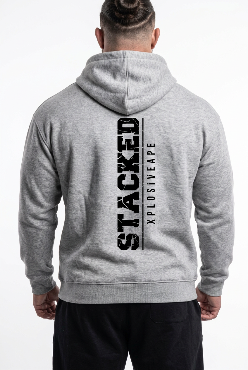 XAPE Stacked Hoodie - Sports Grey