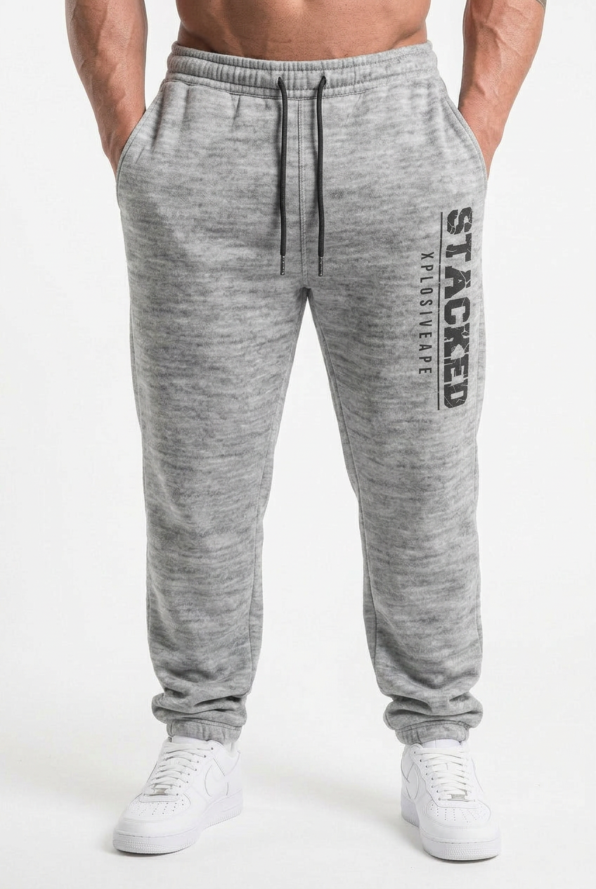 XAPE Stacked Joggers - Sports Grey