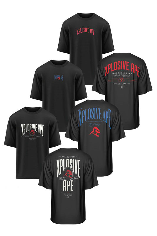 XAPE Powerhouse Oversized 3 Tees Pack
