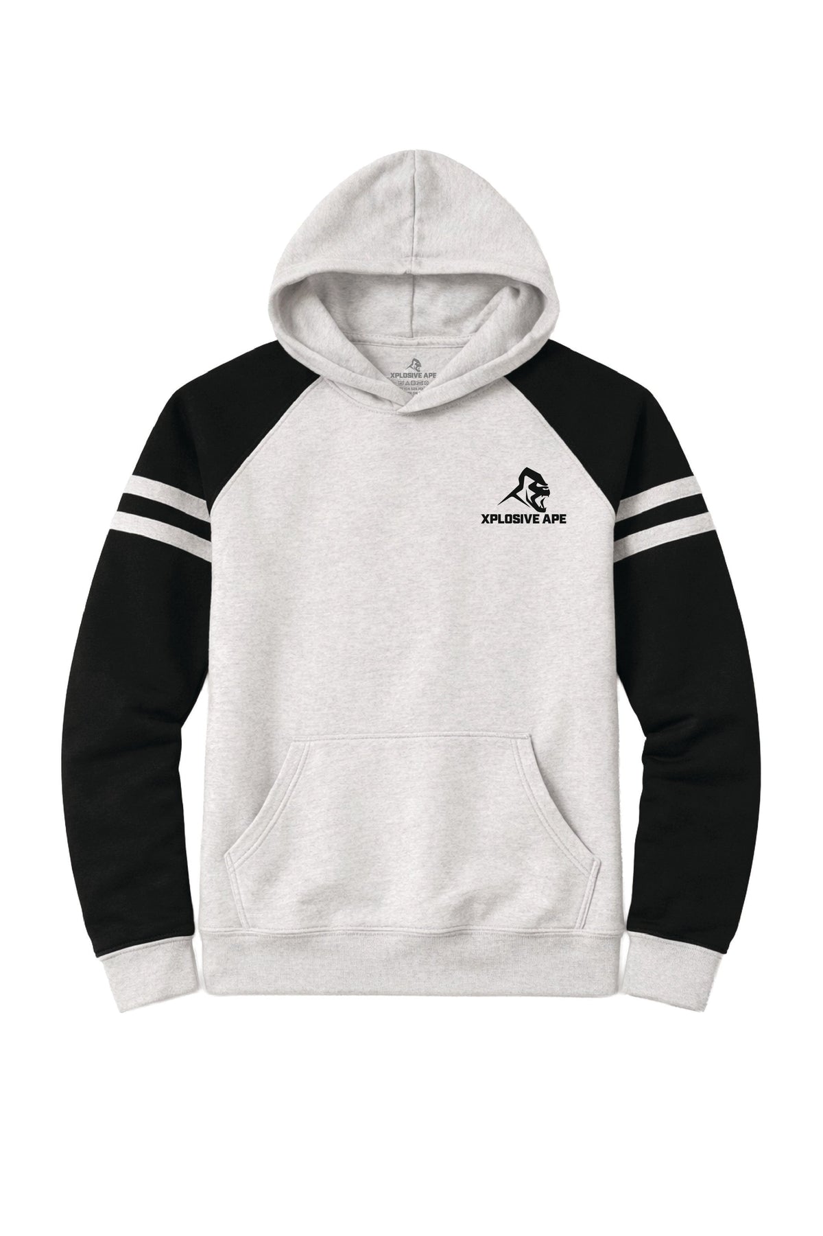 XAPE Classic Raglan Hoodie - Oatmeal Heather/Black