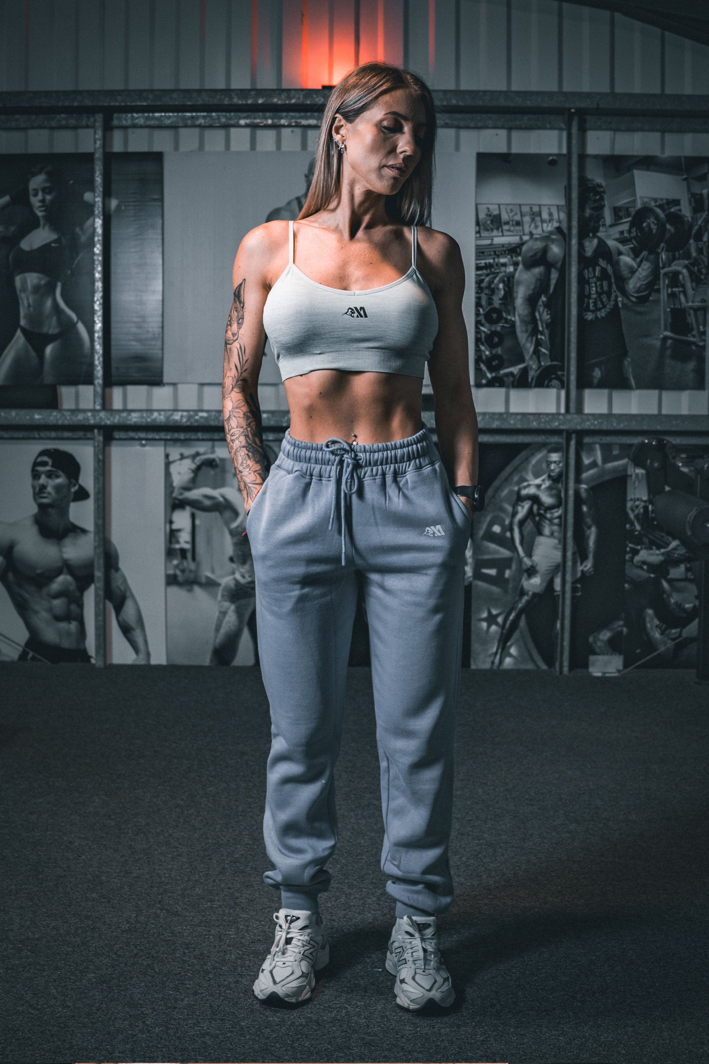 XA Women's Core Logo Seamless Sports Bra - Sky Blue Melange