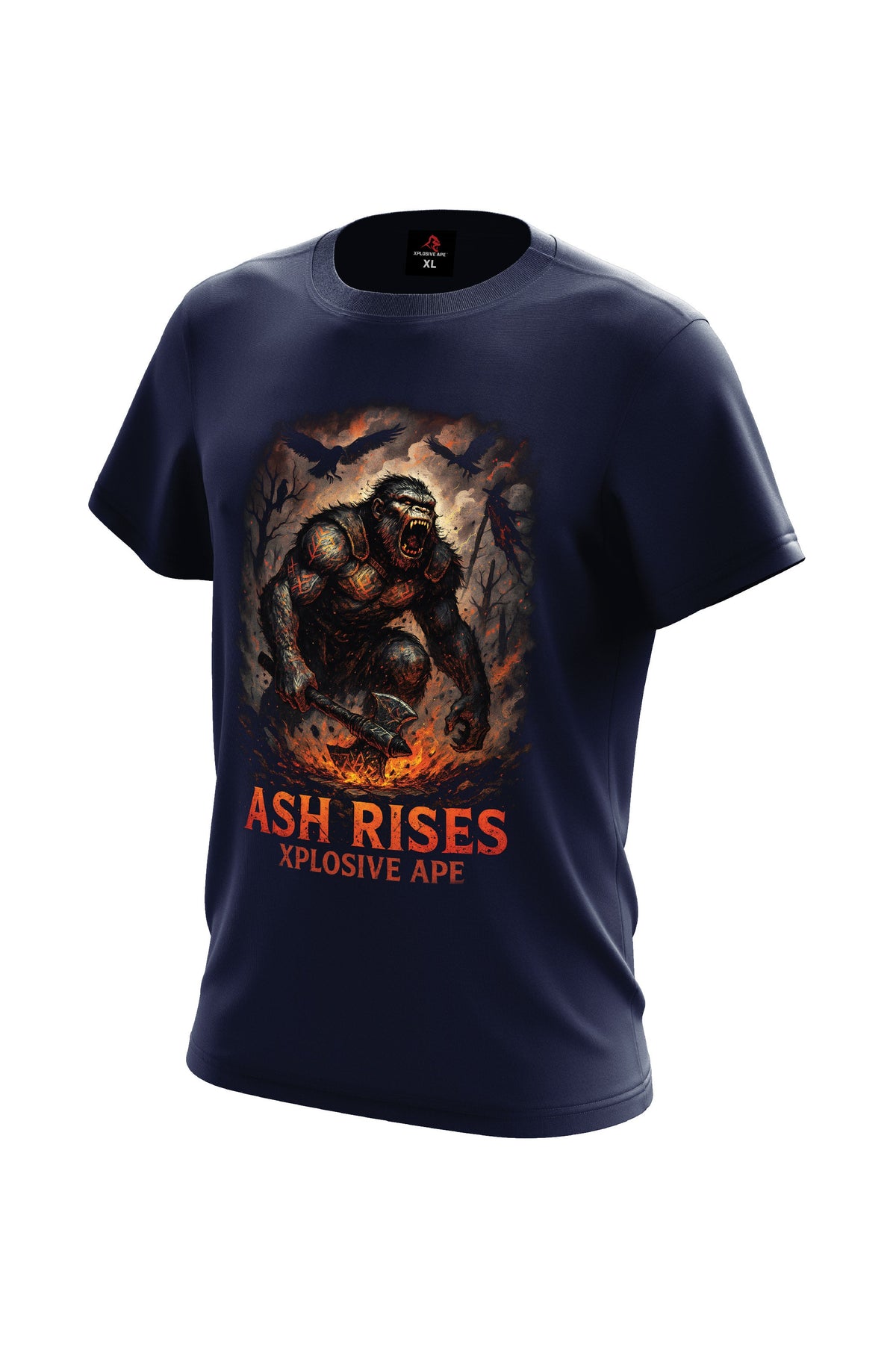 XAPE Ash Rises V2 Tee - Navy