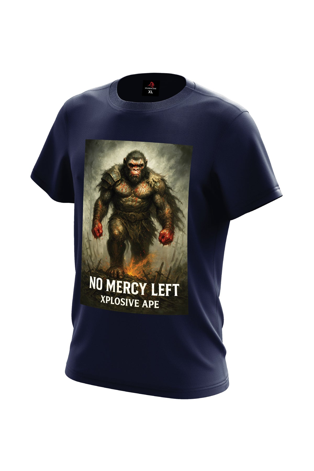 XAPE No Mercy Left Tee - Navy