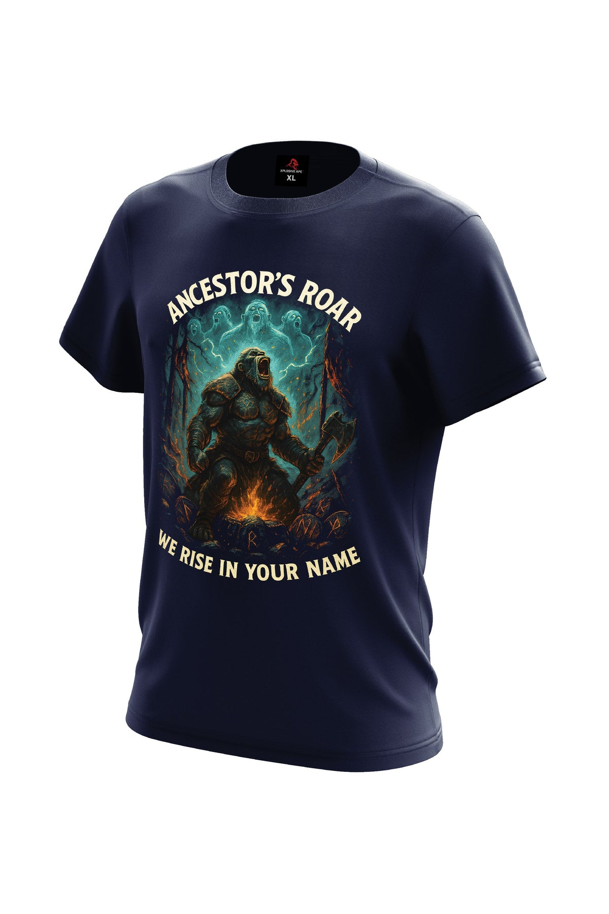 XAPE Ancestor's Roar Tee - Navy